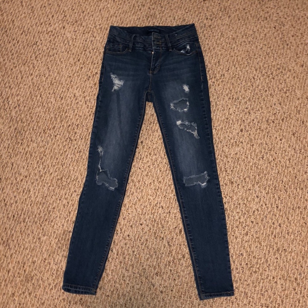 high rise jeans